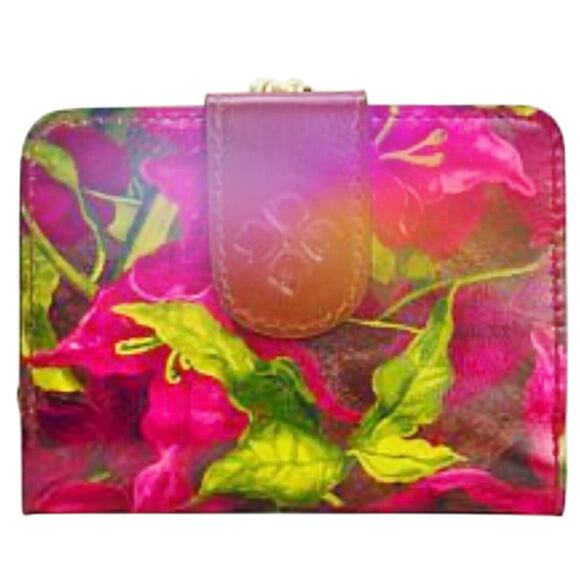 Patricia Nash Chiara Wallet Bouganvillea Pattern Like New Condition - Picture 2 of 7
